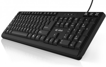 Click K-L0 Tastatura žičana USB, US, crna