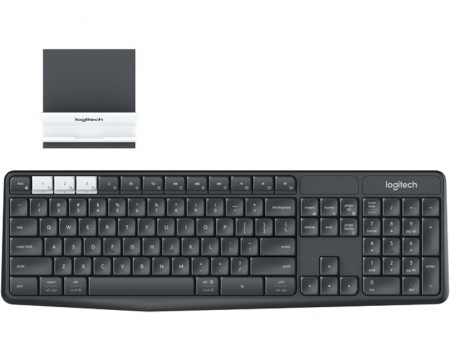 LOGITECH K375s Bluetooth Multi-Device Wireless US crna tastatura + Stand