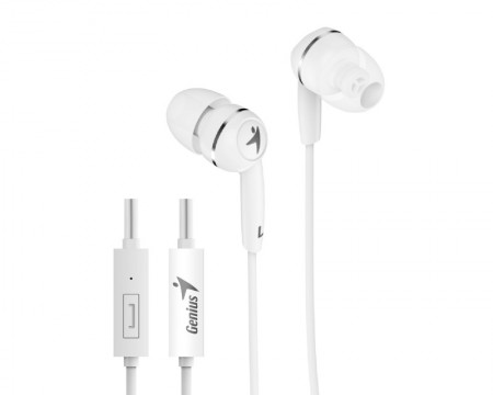 GENIUS HS-M320 slušalice sa mikrofonom bele