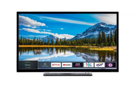 Toshiba 32W3863DG LED TV 32 HD Ready, SMART, T2, Black, uni-stand