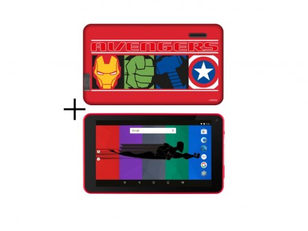eSTAR Themed Tablet Avengers 7 ARM A7 QC 1.3GHz1GB8GB0.3MPWiFiAndroid 7.1Futrola