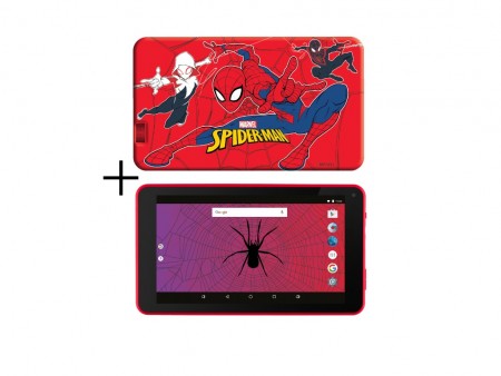 eSTAR Themed Tablet Spider Man 7 ARM A7 QC 1.2GHz1GB8GB0.3MPWiFiAndroid 7.1Redpoklon Futrola