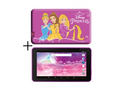 eSTAR Themed Tablet Princess 7 ARM A7 QC 1.2GHz1GB8GB0.3MPWiFiAndroid 7.PinkPrincess Futrola