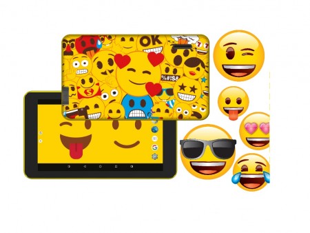 eSTAR Themed Tablet Emoji ARM A7 QC 1.3GHz1GB8GB0.3MPWiFiAndroid 7.1Emoji Futrola